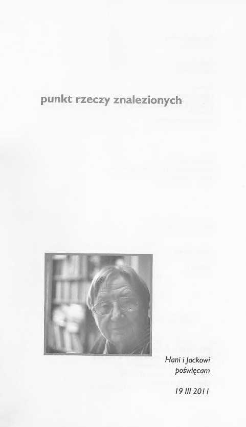 Andrzej Walter: Punkt rzeczy znalezionych
